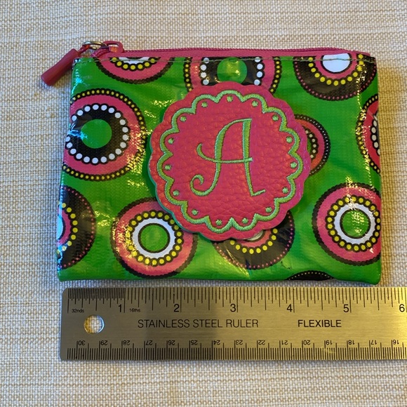 Initial “A” notepad with pen by Mud Pie. Keychain and two pouches by MSC - Picture 2 of 14